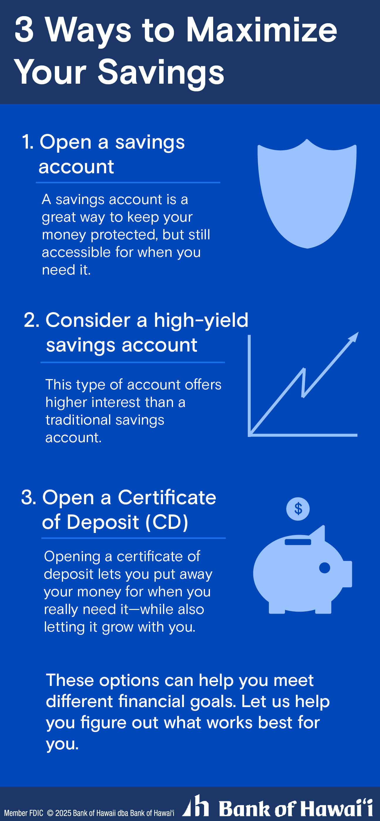 Three Approaches to Maximize Savings infographic